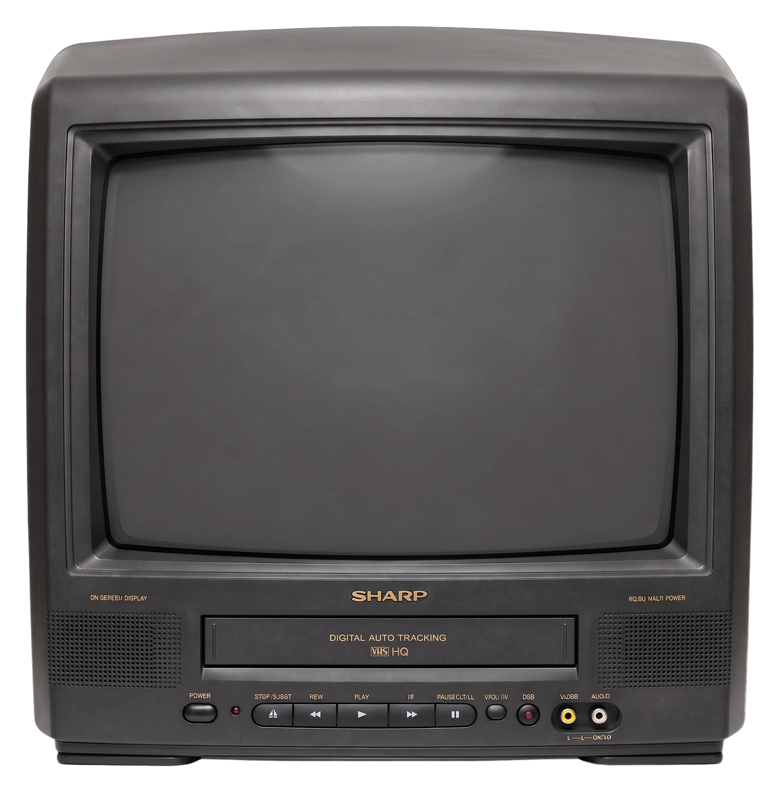 Graphite Combi television and VHS video cassette recorder combination unit